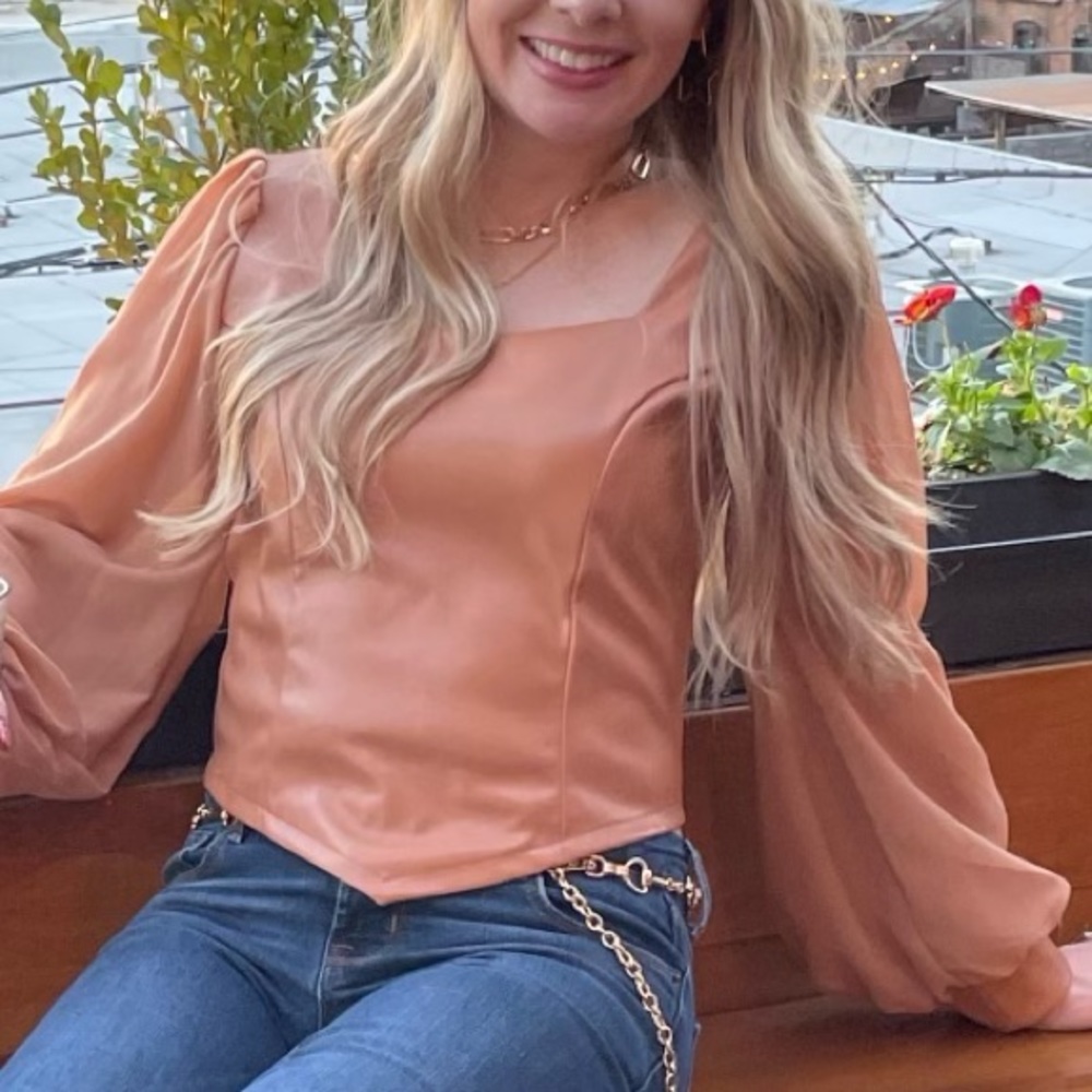 Tan Leather Top